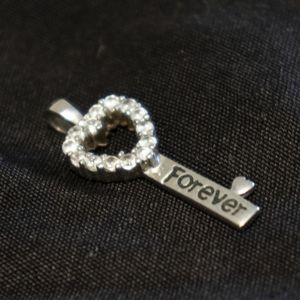 Sterling silver forever key to the heart